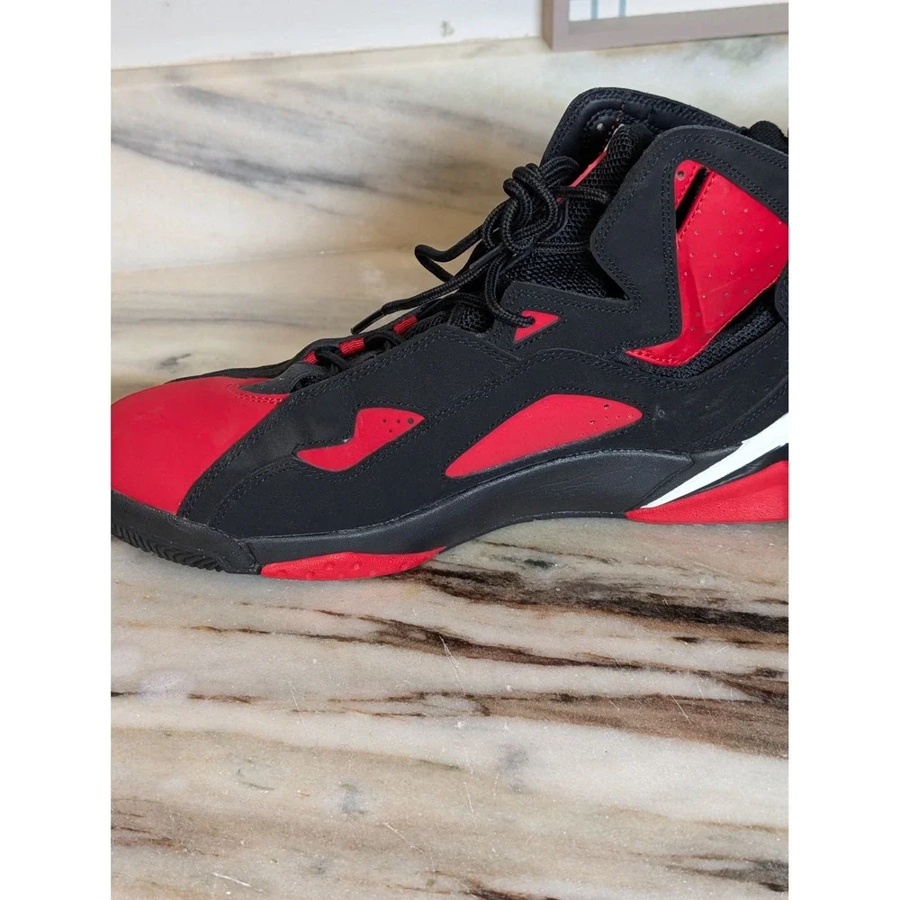 Jordan True Flight Mens 11 Black Red White Basketball Shoes CU4933-001 Bred